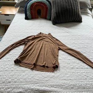zara brown turtleneck long sleeve